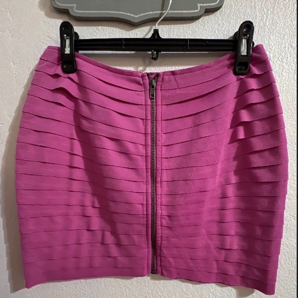 UO Zip front tiered bandage skirt